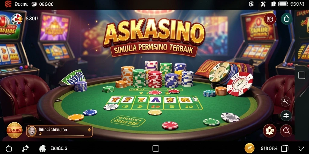 Tampilan gameplay ASKASINO dengan grafis kasino yang menarik.