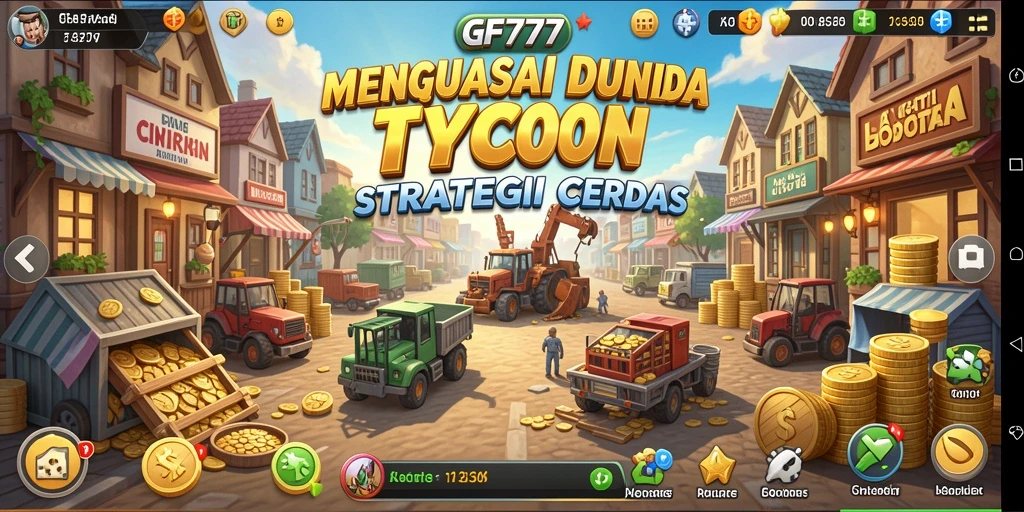 Screenshot utama GF777 menunjukkan gameplay Tycoon yang menarik.
