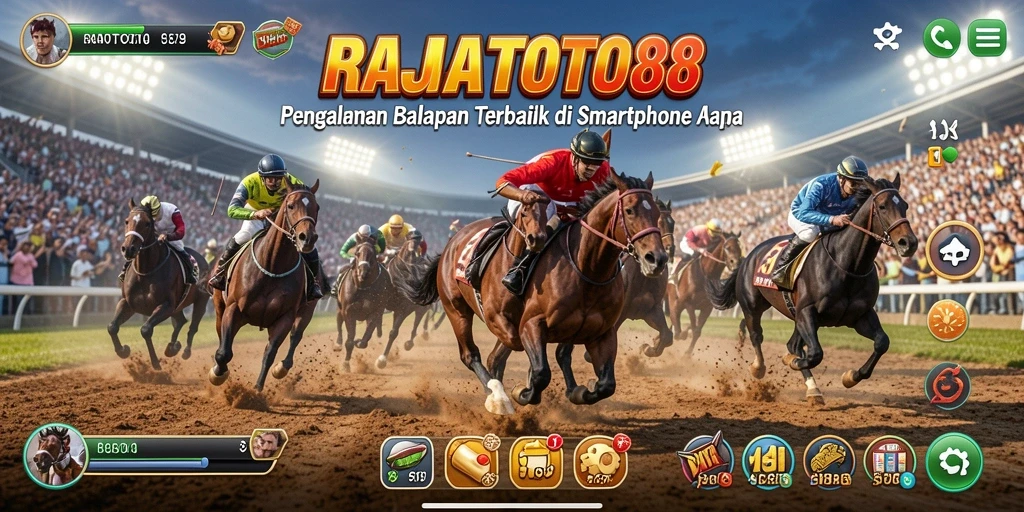 Tampilan menarik dari gameplay balapan RAJATOTO88 yang seru dan menantang.