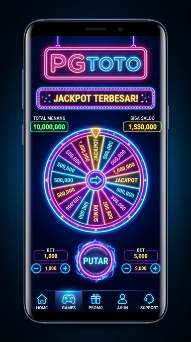Tampilan antarmuka aplikasi pgtoto yang intuitif dan menarik.